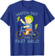 Watch Out for Fast Arlo Boy on Bike Bicycle T-Shirt - T-Shirt | Royal