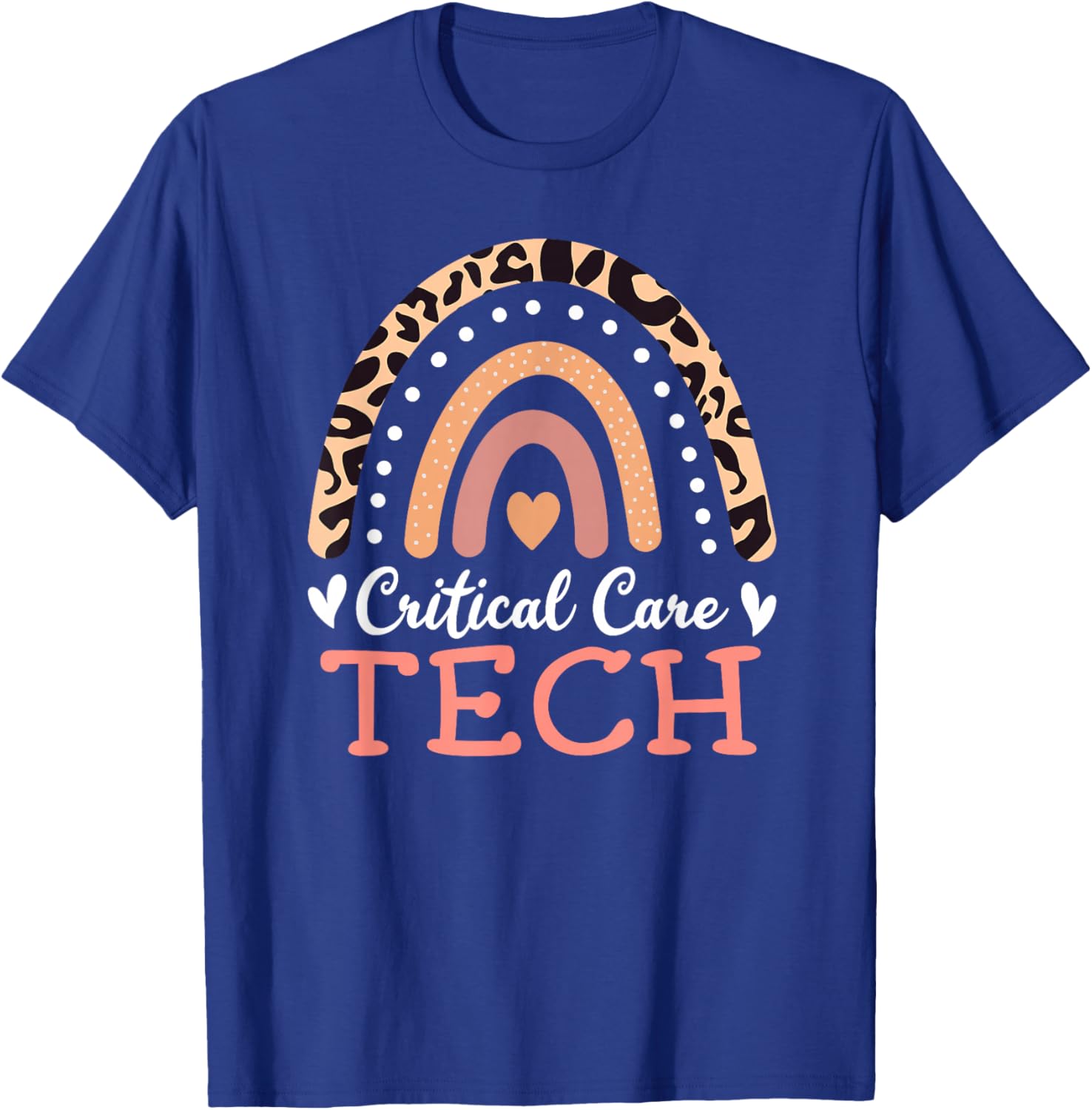 Critical Care Tech Rainbow EMT Emergency Medical Technician T-Shirt - T-Shirt | Royal