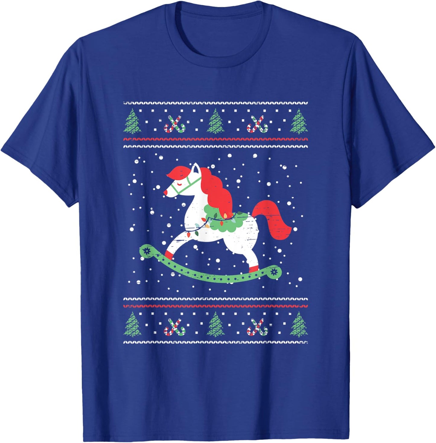 Rocking Horse For Children and Kids Christmas Xmas Season T-Shirt - T-Shirt | Royal