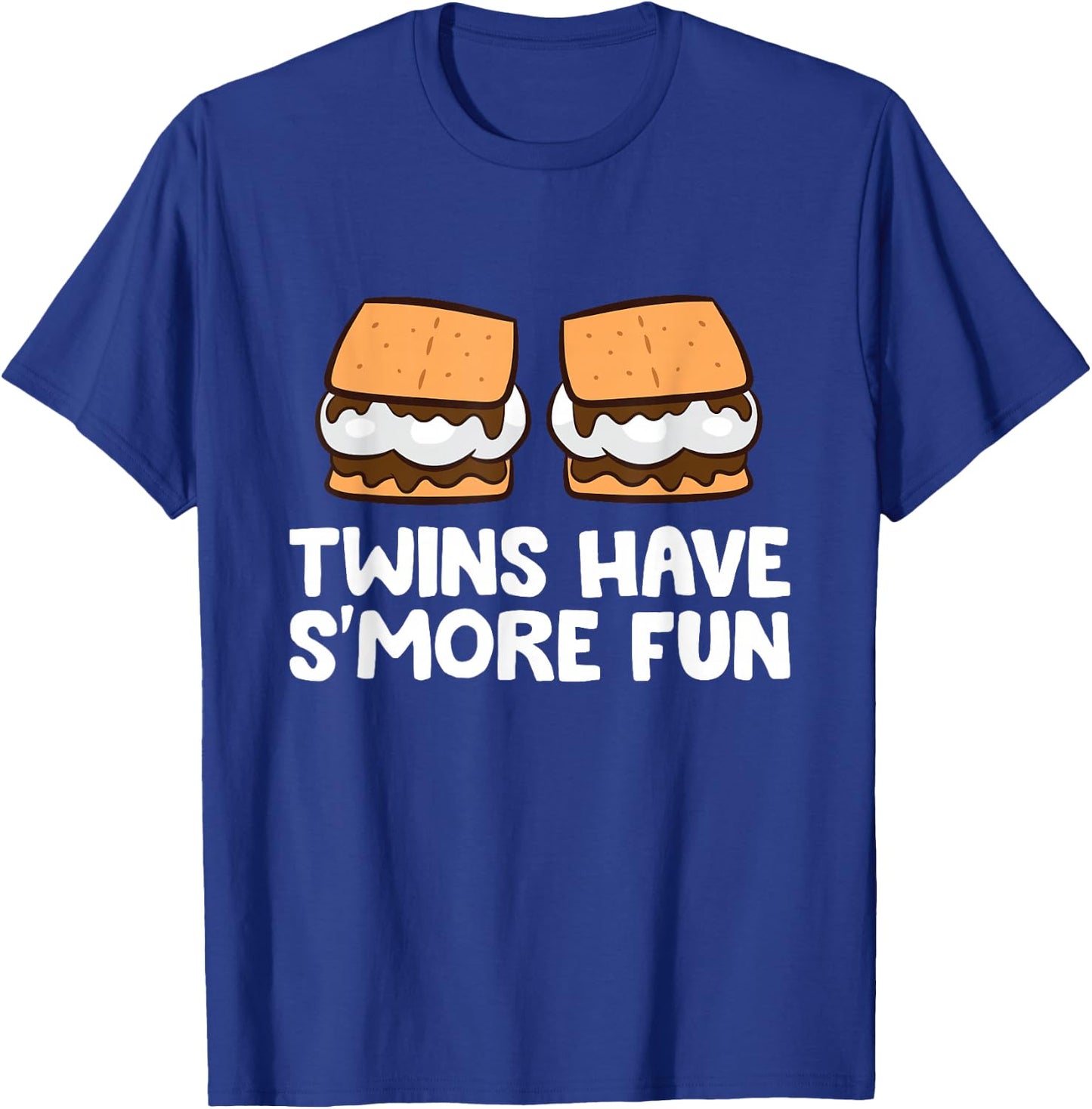 Twins Have Smore Fun Twins Camping Smores T-Shirt - T-Shirt | Royal