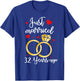 Just Married 32 Years Ago Wedding 32th Anniversary Couple T-Shirt - T-Shirt | Royal