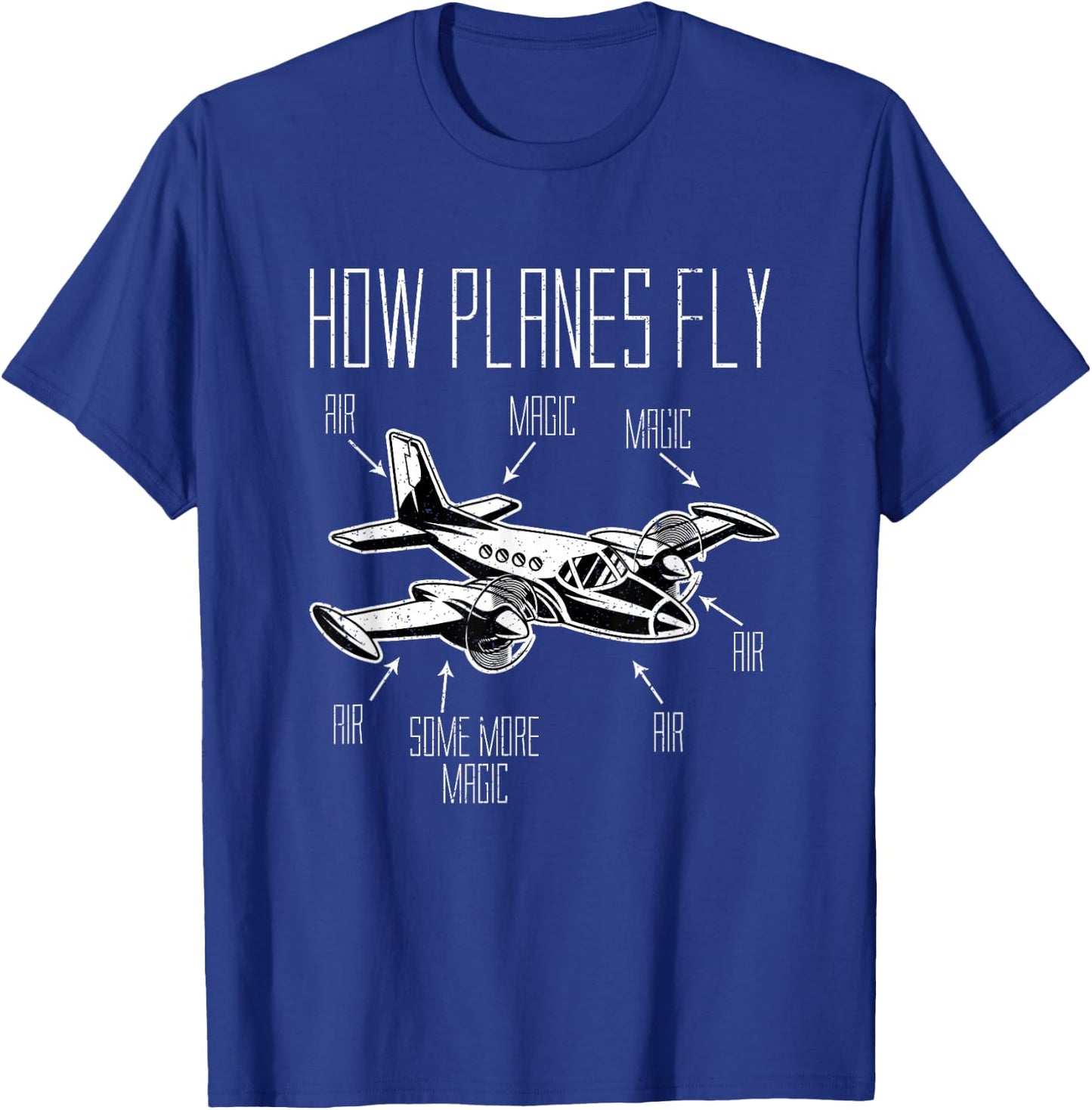Funny Airport Gift Pilot T-Shirt - T-Shirt | Royal