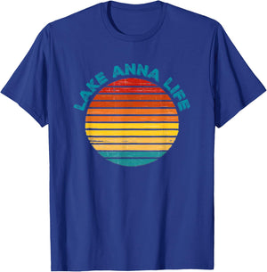 Lake Anna Life Virginia Fun Gift Boating Fishing Skiing Sun T-Shirt - T-Shirt | Royal