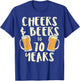 Cheers Beers 70 Years Old 70th Birthday Drinking Gift Men T-Shirt - T-Shirt | Royal