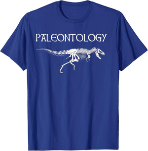 Paleontology Tyrannosaurus Rex Dinosaur Fossil T-Shirt - T-Shirt | Royal