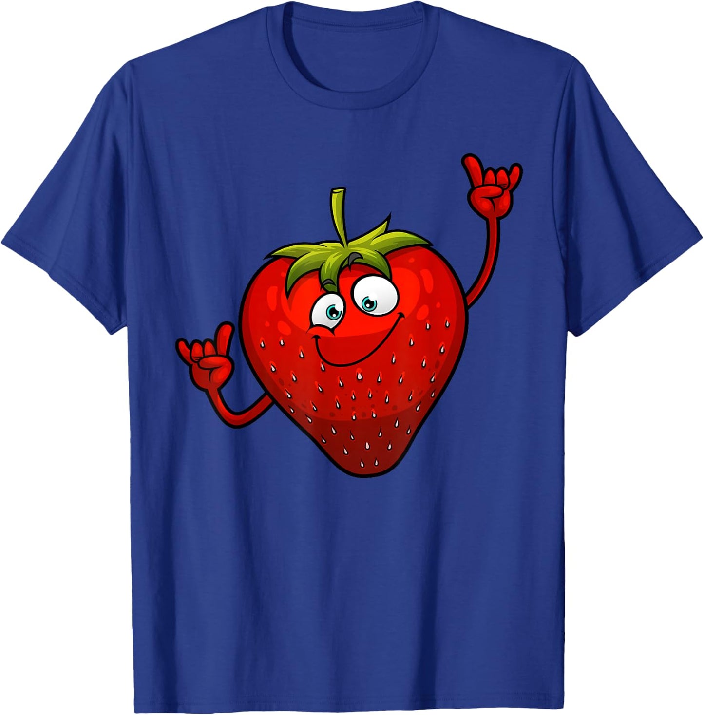 Funny Strawberry Designs Women Strawberries Lover T-Shirt - T-Shirt | Royal