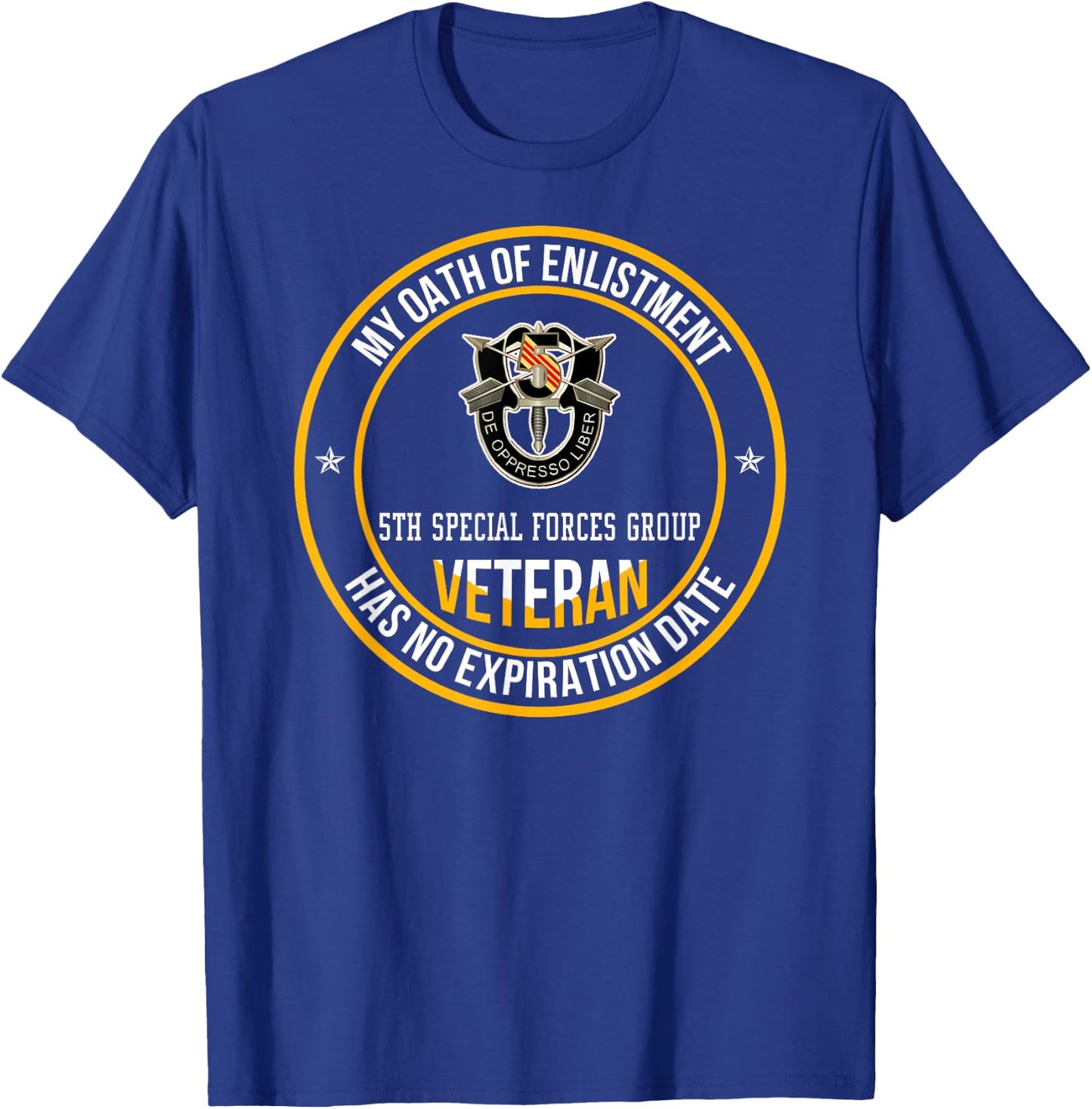 5th Special Forces Group Veteran My Oath Of Enlistment Xmas T-Shirt - T-Shirt | Royal