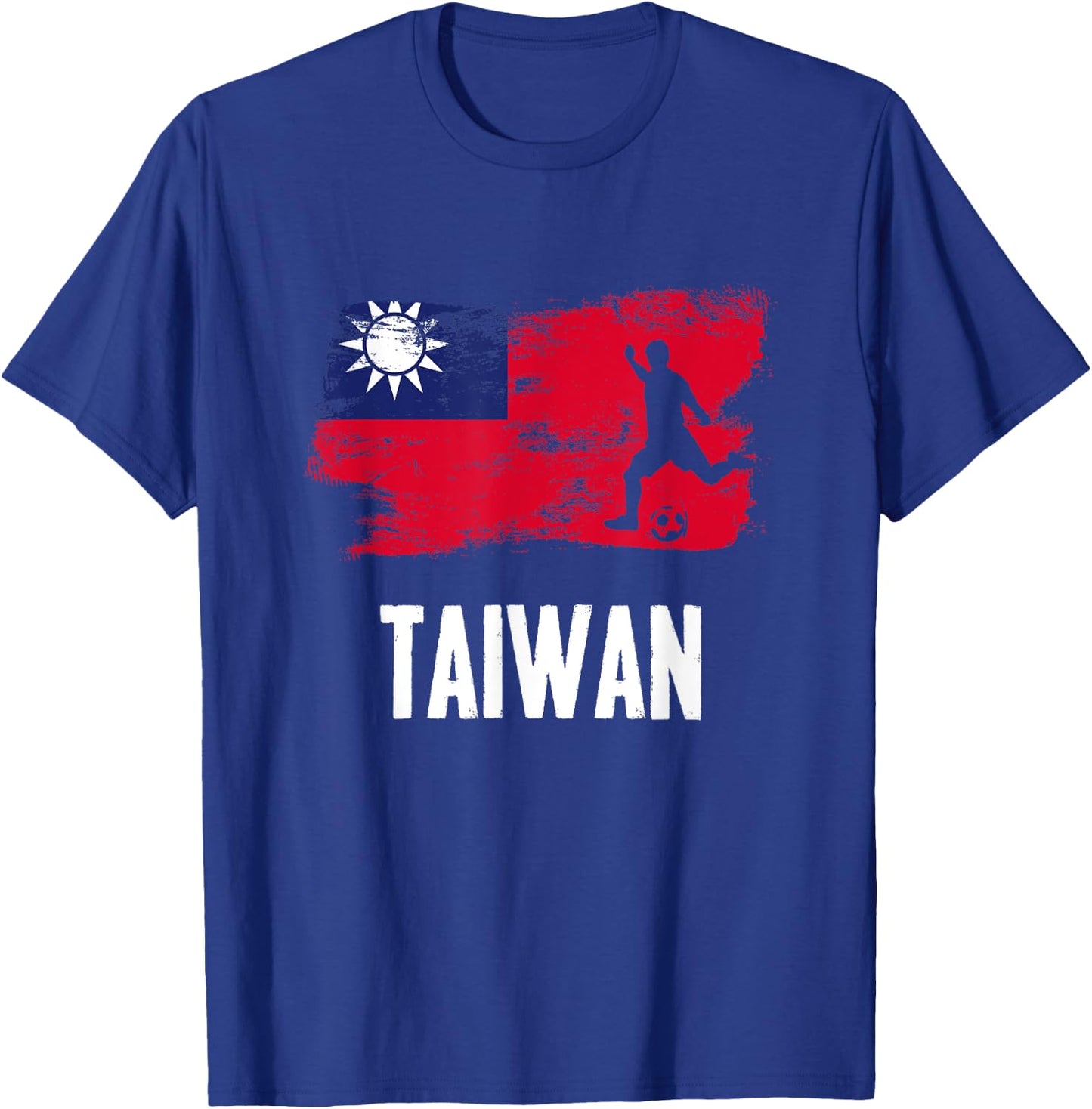 Taiwan Flag Jersey Taiwanese Soccer Team Taiwanese T-Shirt - T-Shirt | Royal