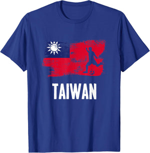 Taiwan Flag Jersey Taiwanese Soccer Team Taiwanese T-Shirt - T-Shirt | Royal