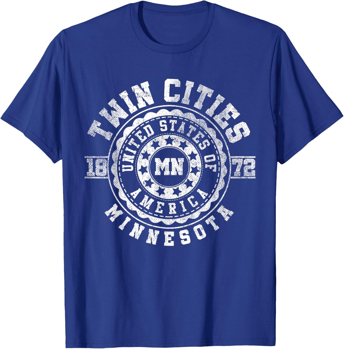 Twin Cities MN | Minnesota | Vintage City Apparels T-Shirt - T-Shirt | Royal