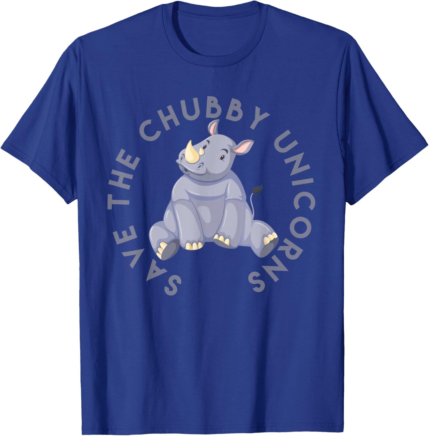 Save the Chubby Unicorns T-Shirt - T-Shirt | Royal