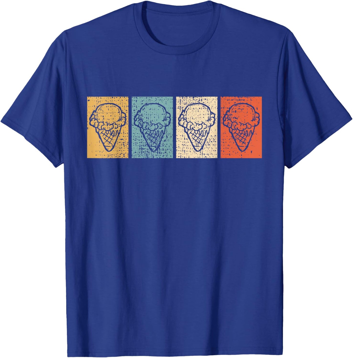 Ice Cream Retro Vintage Gift T-Shirt - T-Shirt | Royal