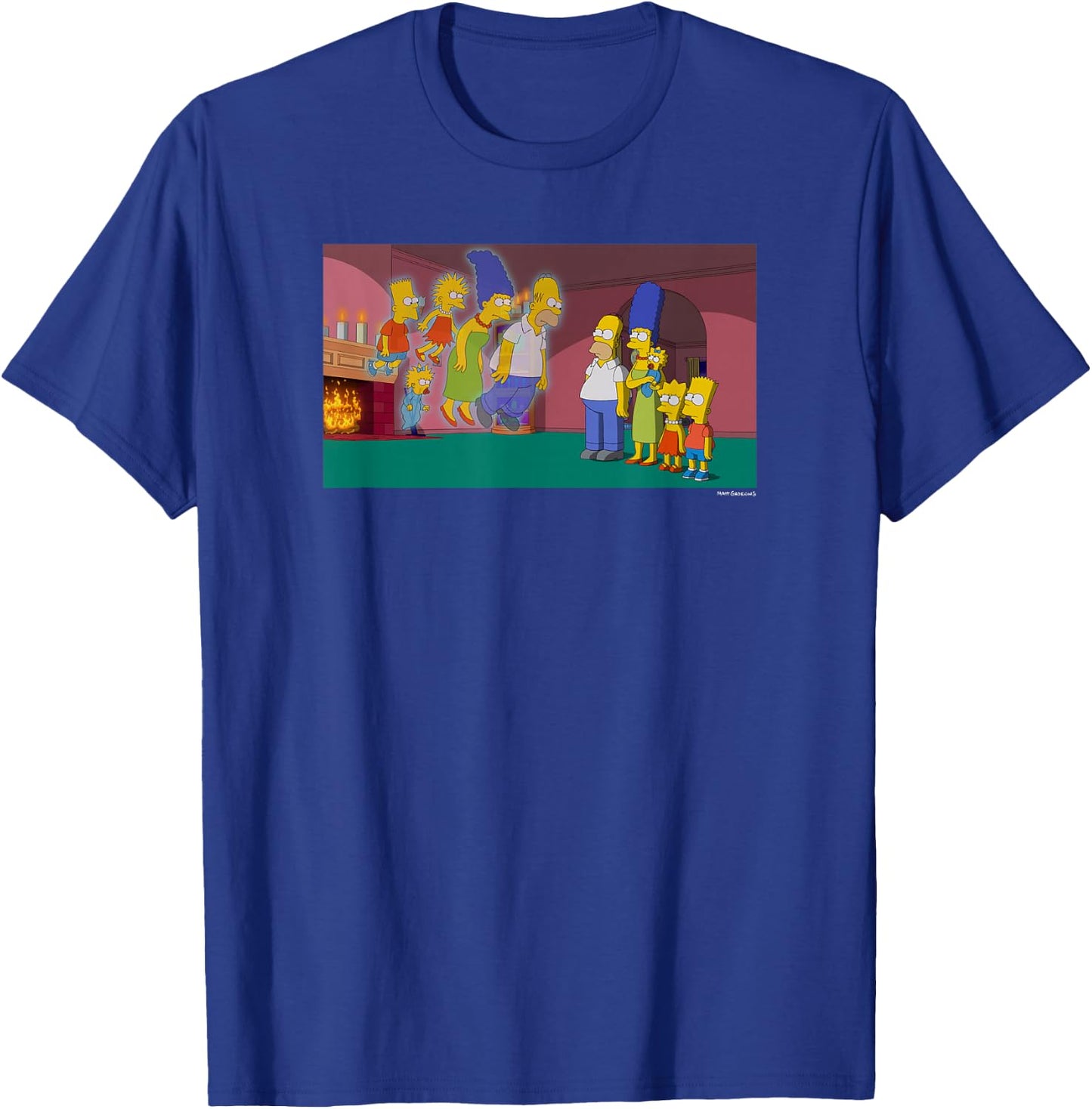 The Simpsons Treehouse Of Horror Halloween Ghost Family V-2 T-Shirt - T-Shirt | Royal