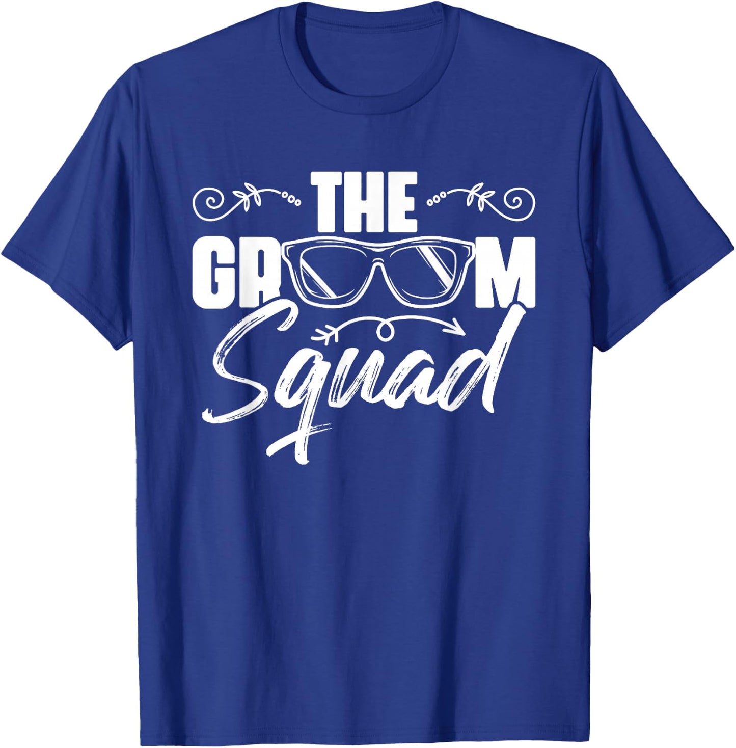The Groom Squad Sunglasses Wedding Bachelor Party Groomsmen T-Shirt - T-Shirt | Royal