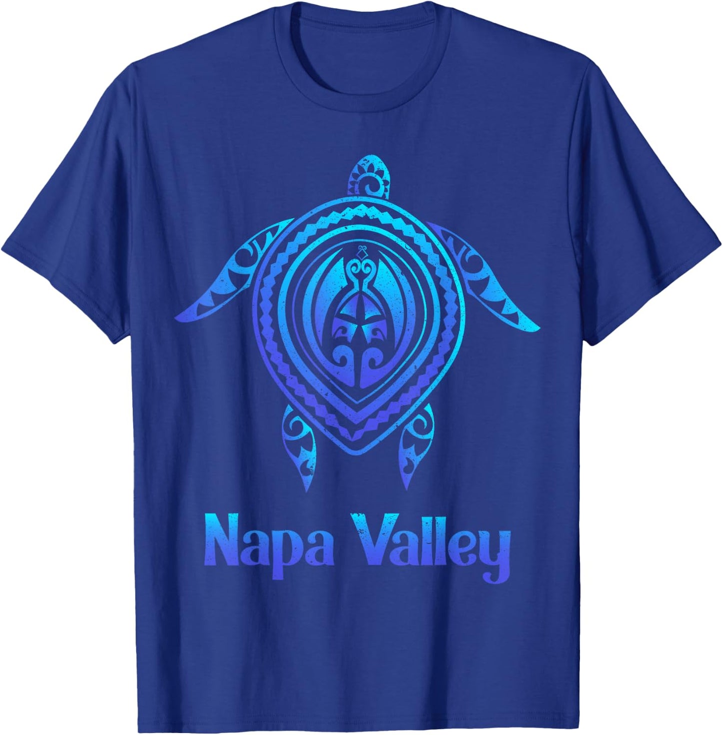 Napa Valley California CA Souvenirs Blue Sea Turtle Tribal T-Shirt - T-Shirt | Royal