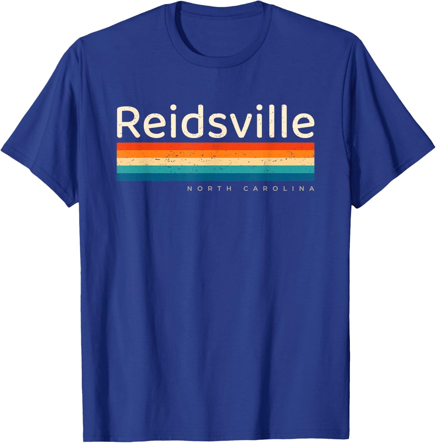 Reidsville NC North Carolina Retro Design T-Shirt - T-Shirt | Royal