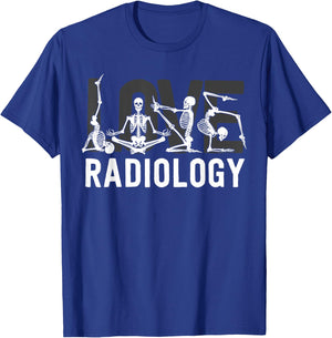 Love Radiology Tech Gifts Radiologist X-Ray Technologist T-Shirt - T-Shirt | Royal