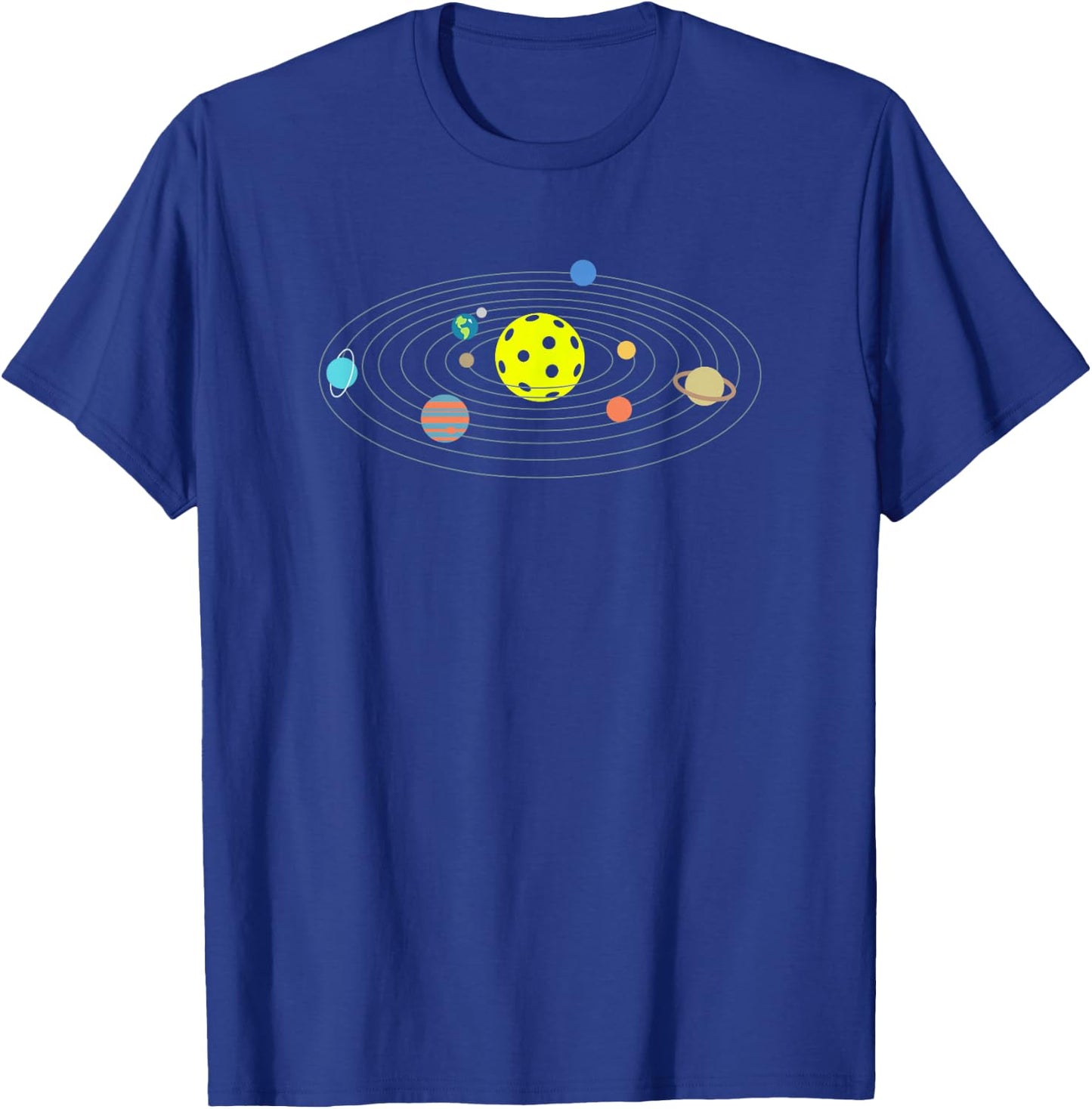 Threadrock -Adults Pickleball , Black, Small, Classic Fit, Short Sleeve T-Shirt - T-Shirt | Royal