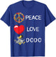 Dodo Bird Love Peace Extinct Flightless Dronte Bird Watcher T-Shirt - T-Shirt | Royal