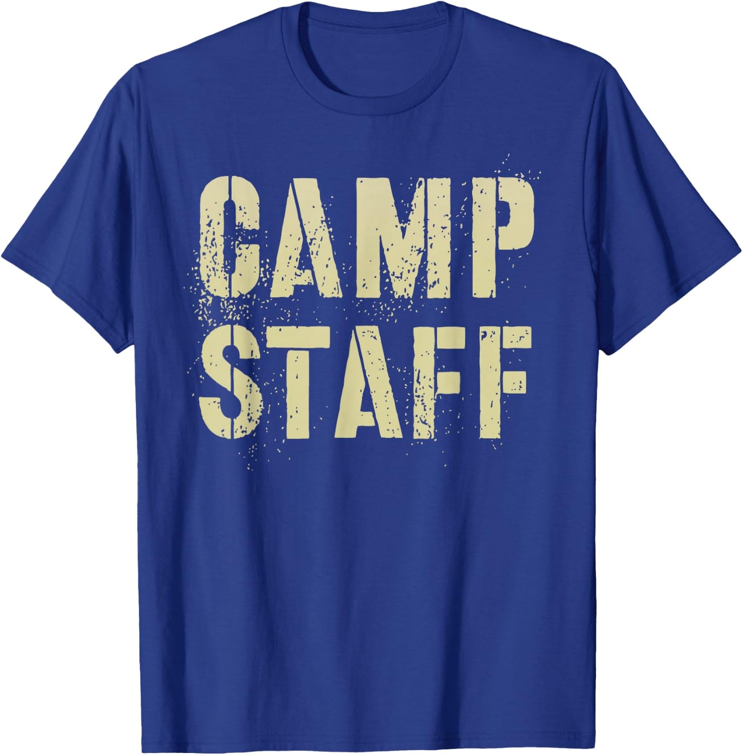 CAMP STAFF Summer Campground Host Crew Counselor Team T-Shirt - T-Shirt | Royal