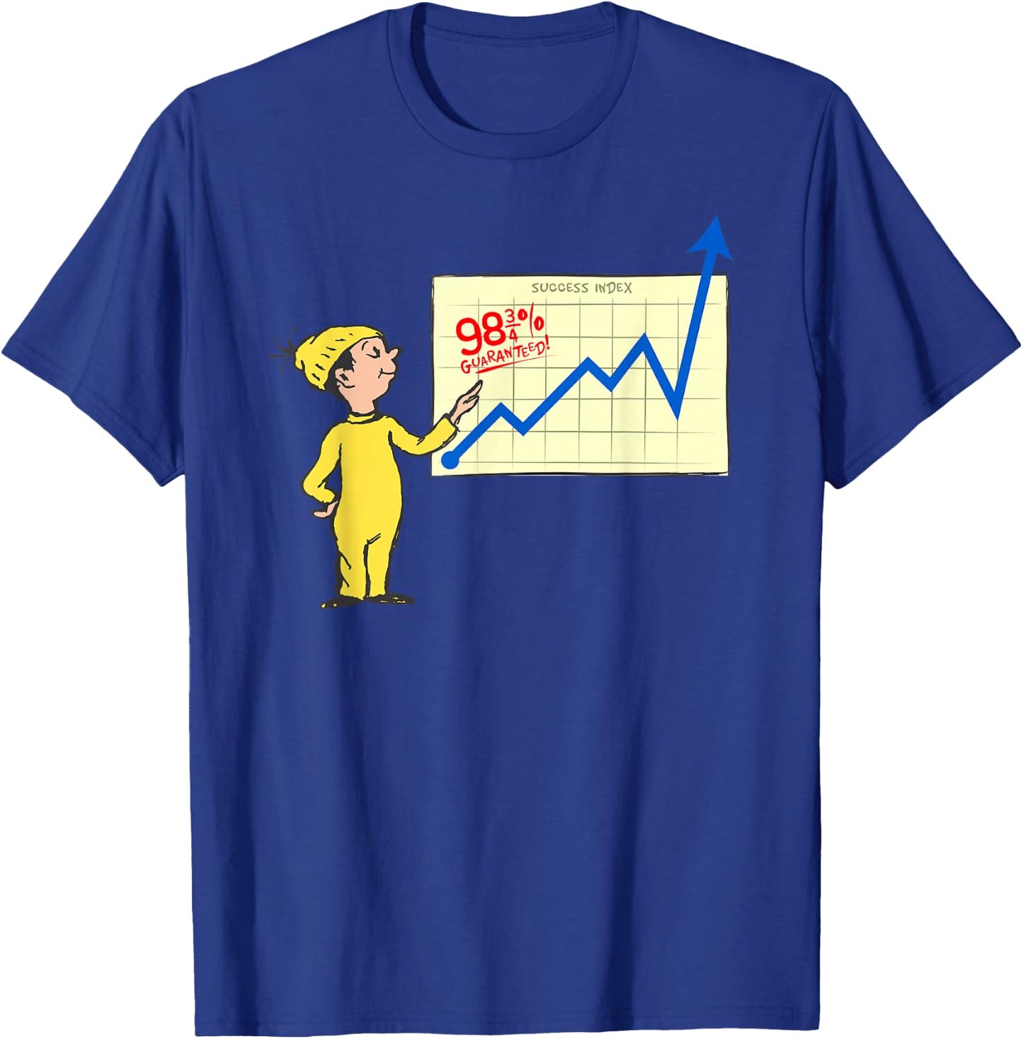 Dr. Seuss Oh the Places You'll Go Success Index T-Shirt - T-Shirt | Royal