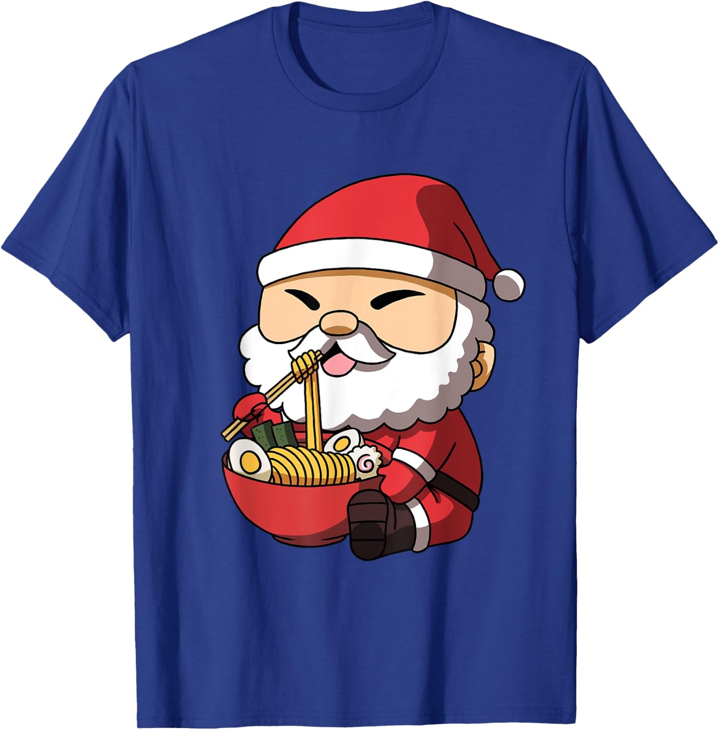 Kawaii Anime Christmas Santa Claus Japanese Ramen T-Shirt - T-Shirt | Royal