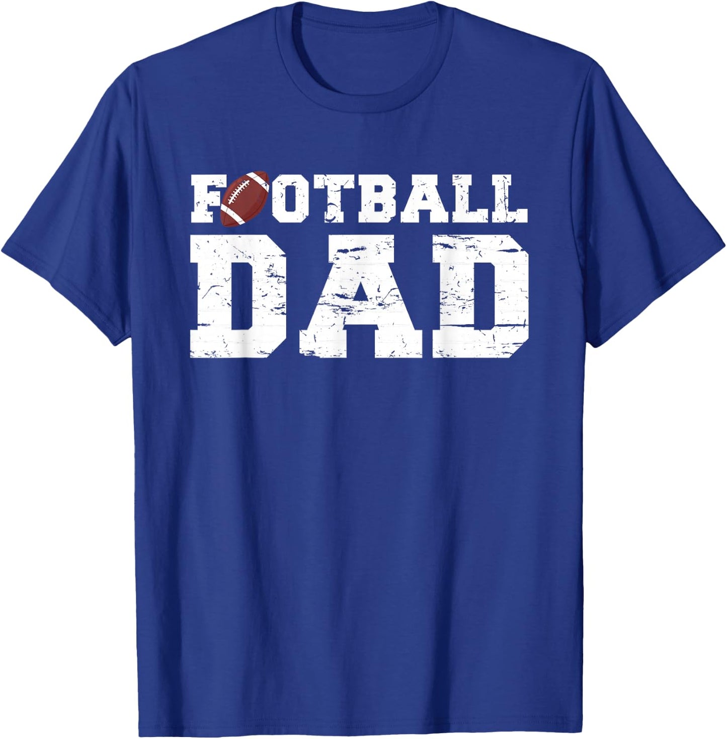 Football Papa Graphic Proud Football Dad T-Shirt - T-Shirt | Royal