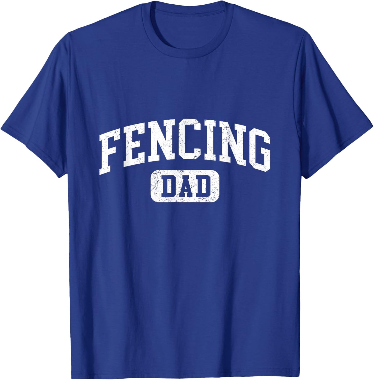 Fencing Dad Funny Lettering Style Fathers Day Daddy T-Shirt - T-Shirt | Royal