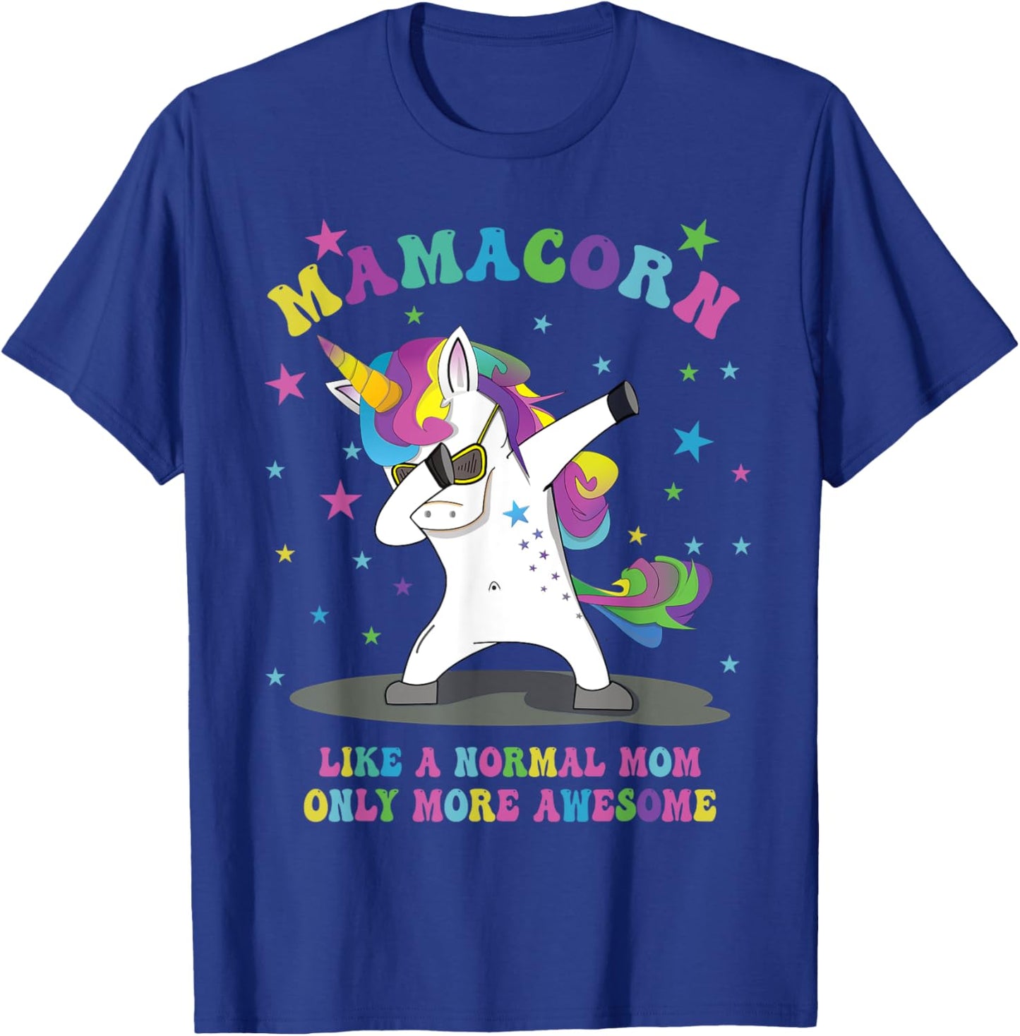 Funny Mamacorn Dabbing Unicorn Mother´s Day Mother Mom T-Shirt - T-Shirt | Royal