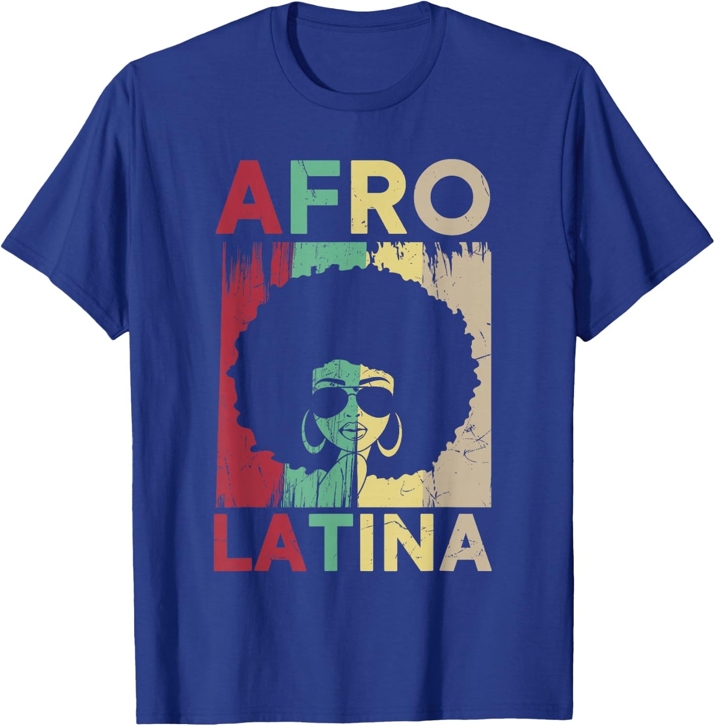 Afro Latina and Proud Shirt, Black Latinx Pride T-Shirt - T-Shirt | Royal