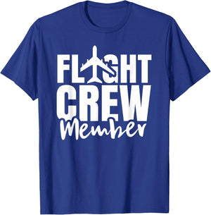 Flight Crew Member Steward Cabin Crew Airplane Attendant T-Shirt - T-Shirt | Royal