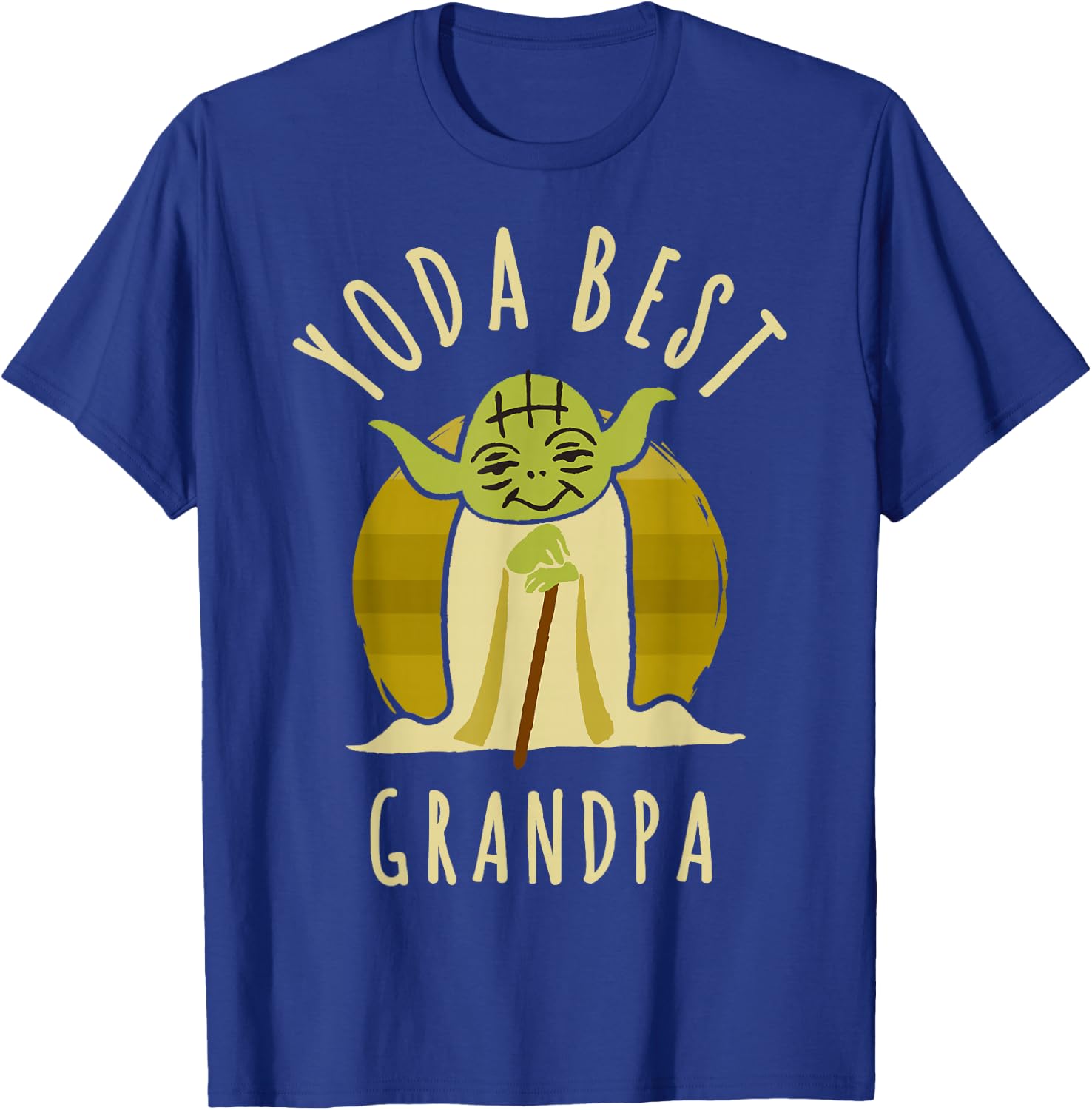 Star Wars Yoda Best Grandpa Cartoon Yoda T-Shirt - T-Shirt | Royal