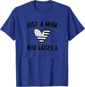 Police Officer Mom Proud Police Mom Cop Mother T-Shirt - T-Shirt | Royal