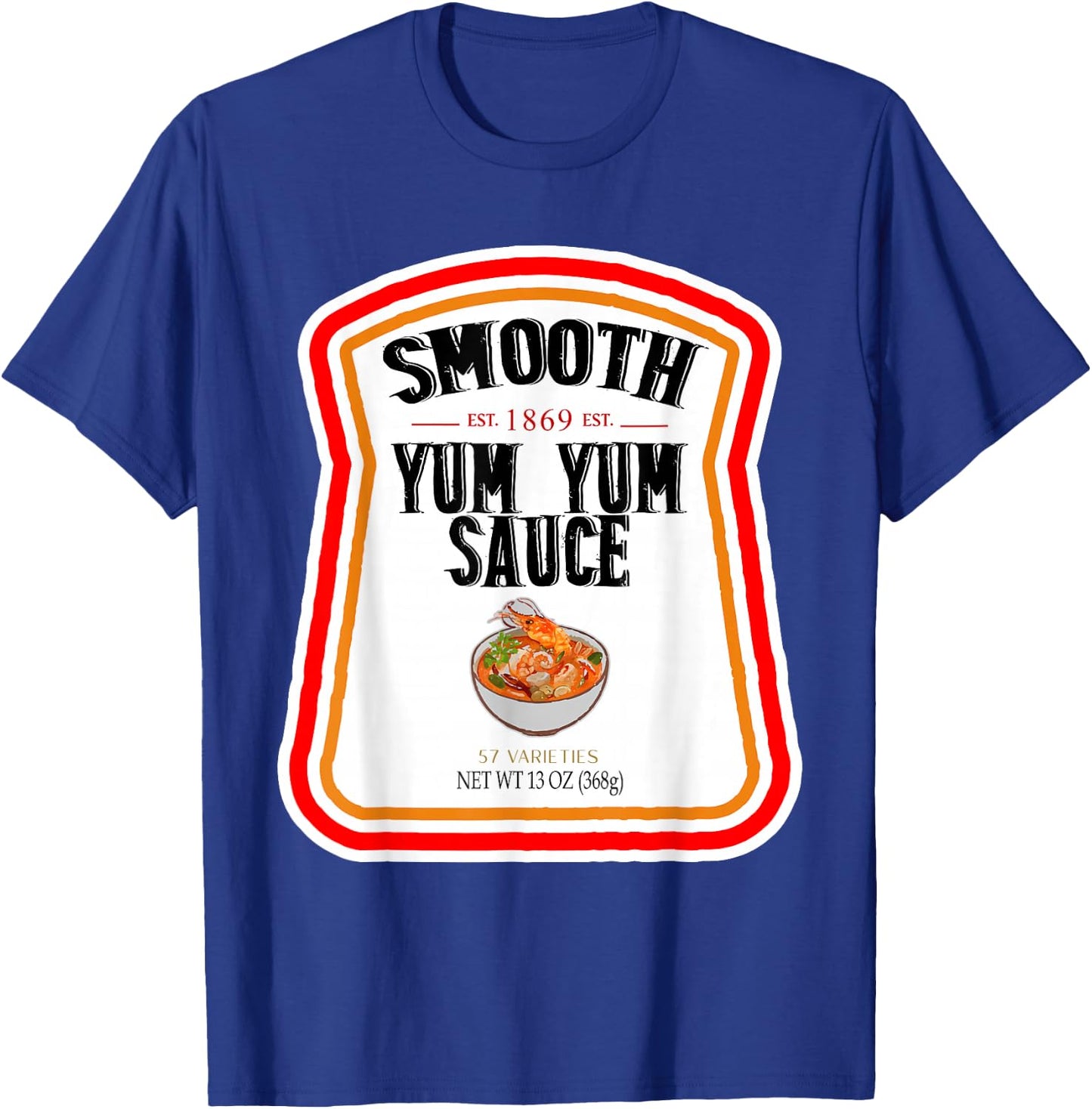 Smooth Yumyum Bottle Label Halloween 2024 Couples Costume T-Shirt - T-Shirt | Royal