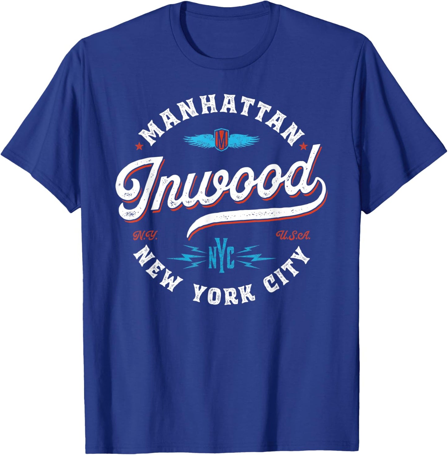 Inwood Manhattan - New York vintage graphic T-Shirt - T-Shirt | Royal