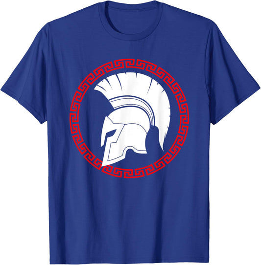 Sparta Spartan Warrior Greece Gift T-Shirt - T-Shirt | Royal