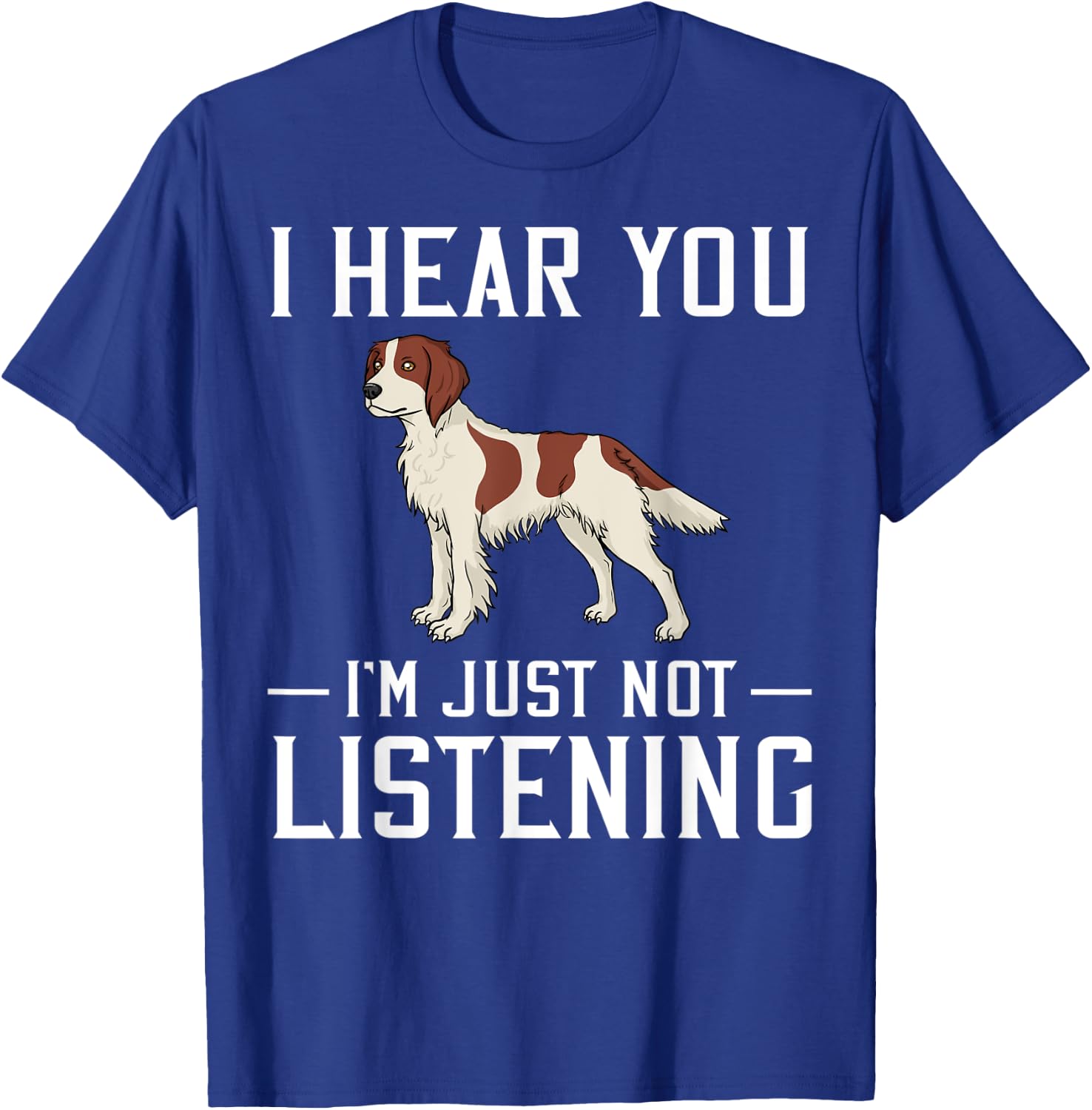 Irish Red And White Setter Dog Puppies Owner Lover T-Shirt - T-Shirt | Royal