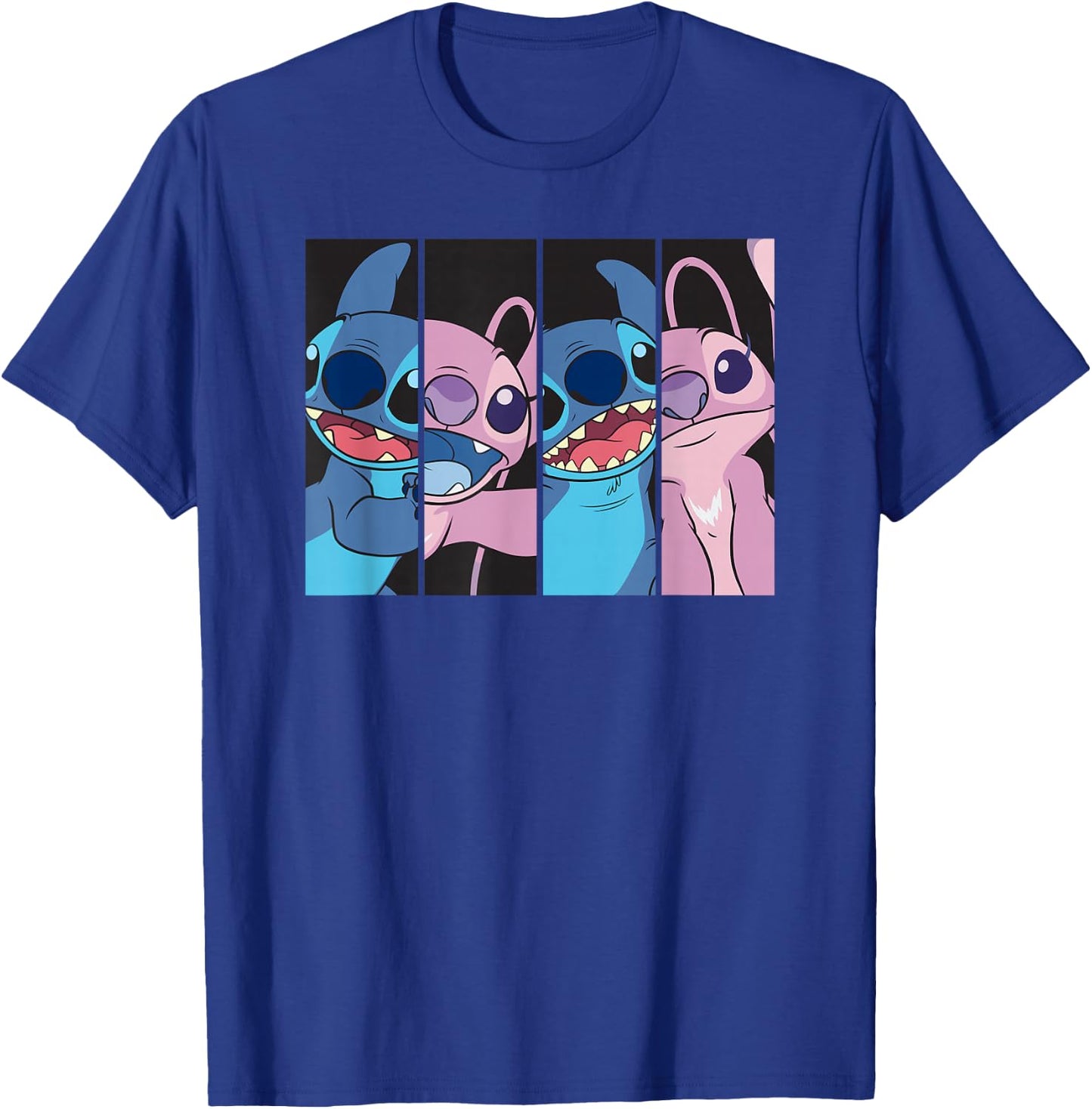 Lilo & Stitch 2: The Series - Stitch & Angel Boxed Faces T-Shirt - T-Shirt | Royal