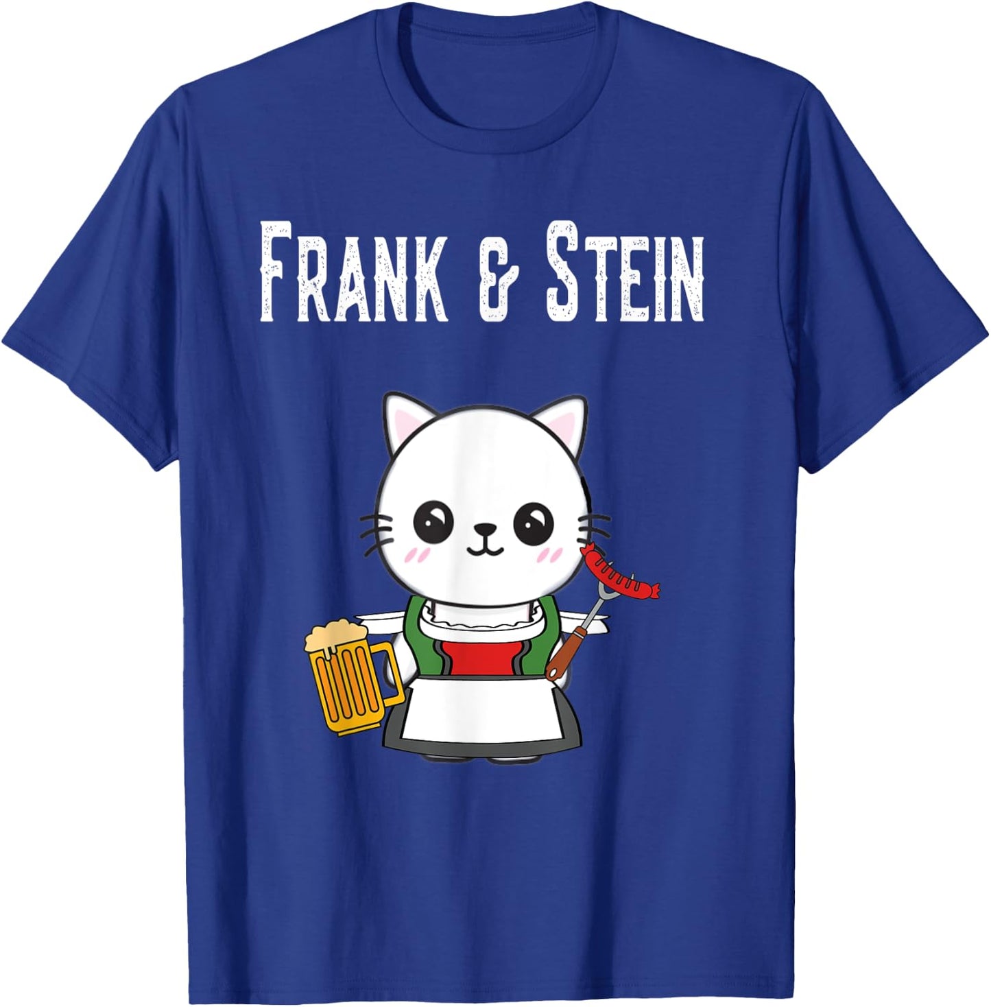 German Kawaii Cat Oktoberfest Germany Pride Stein T-Shirt - T-Shirt | Royal