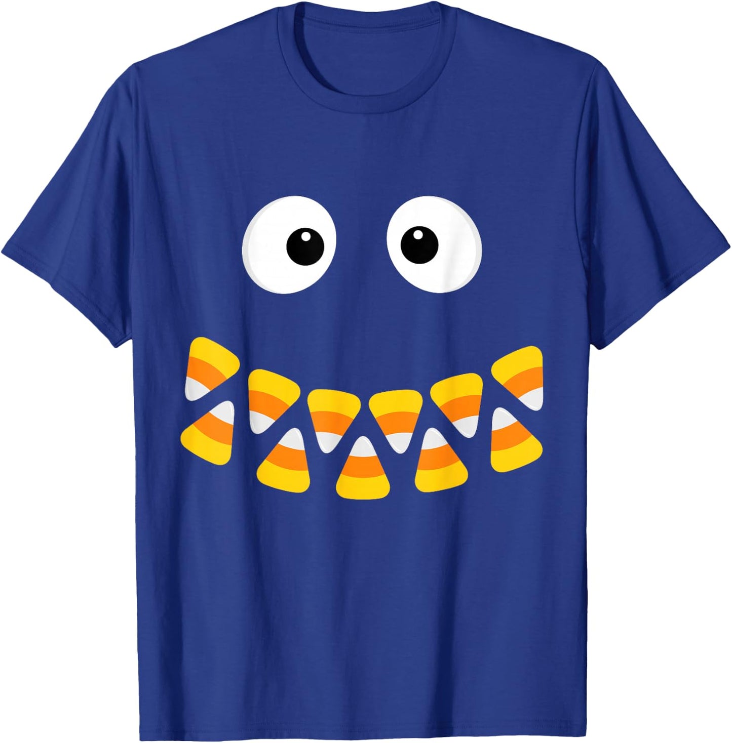 Cute Candy Corn Face For Halloween Costume T-Shirt - T-Shirt | Royal