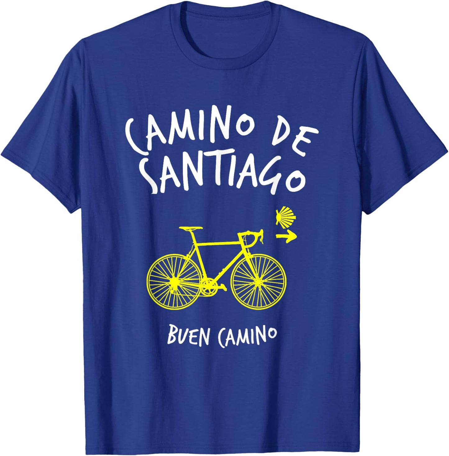 Camino de Santiago Spain Buen Camino Cycling St James Way T-Shirt - T-Shirt | Royal