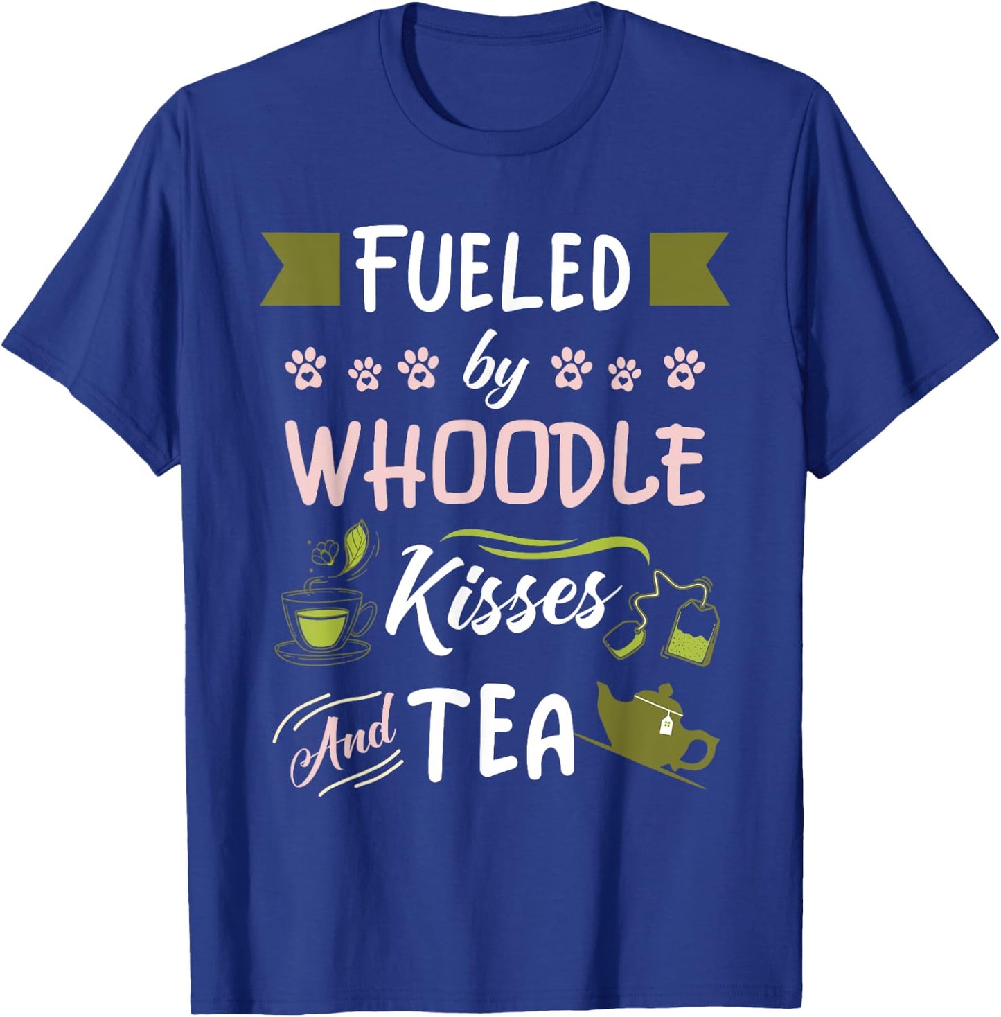 Whoodle Mom Tea Lover Dog Pet Owner Women Kids T-Shirt - T-Shirt | Royal