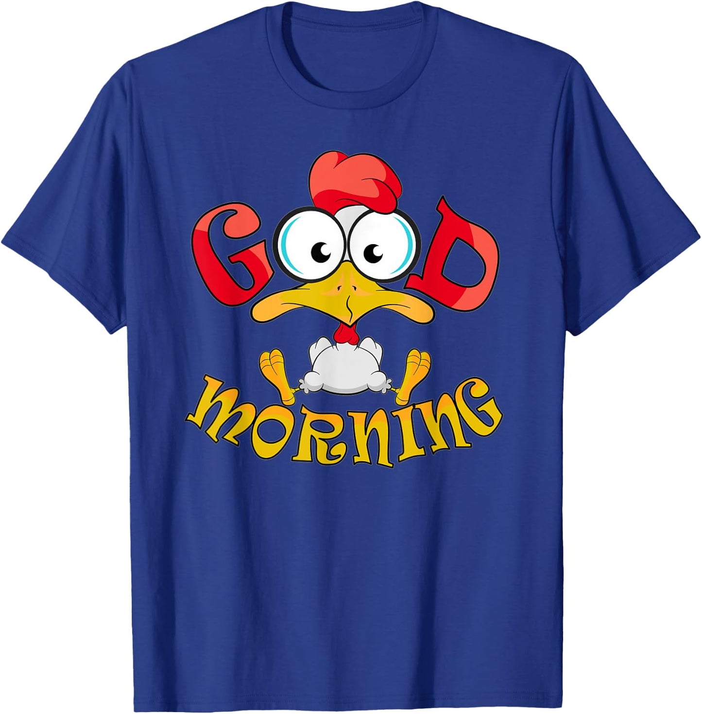 Good Morning Funny Dockel with Big Eyes Morning Group T-Shirt - T-Shirt | Royal