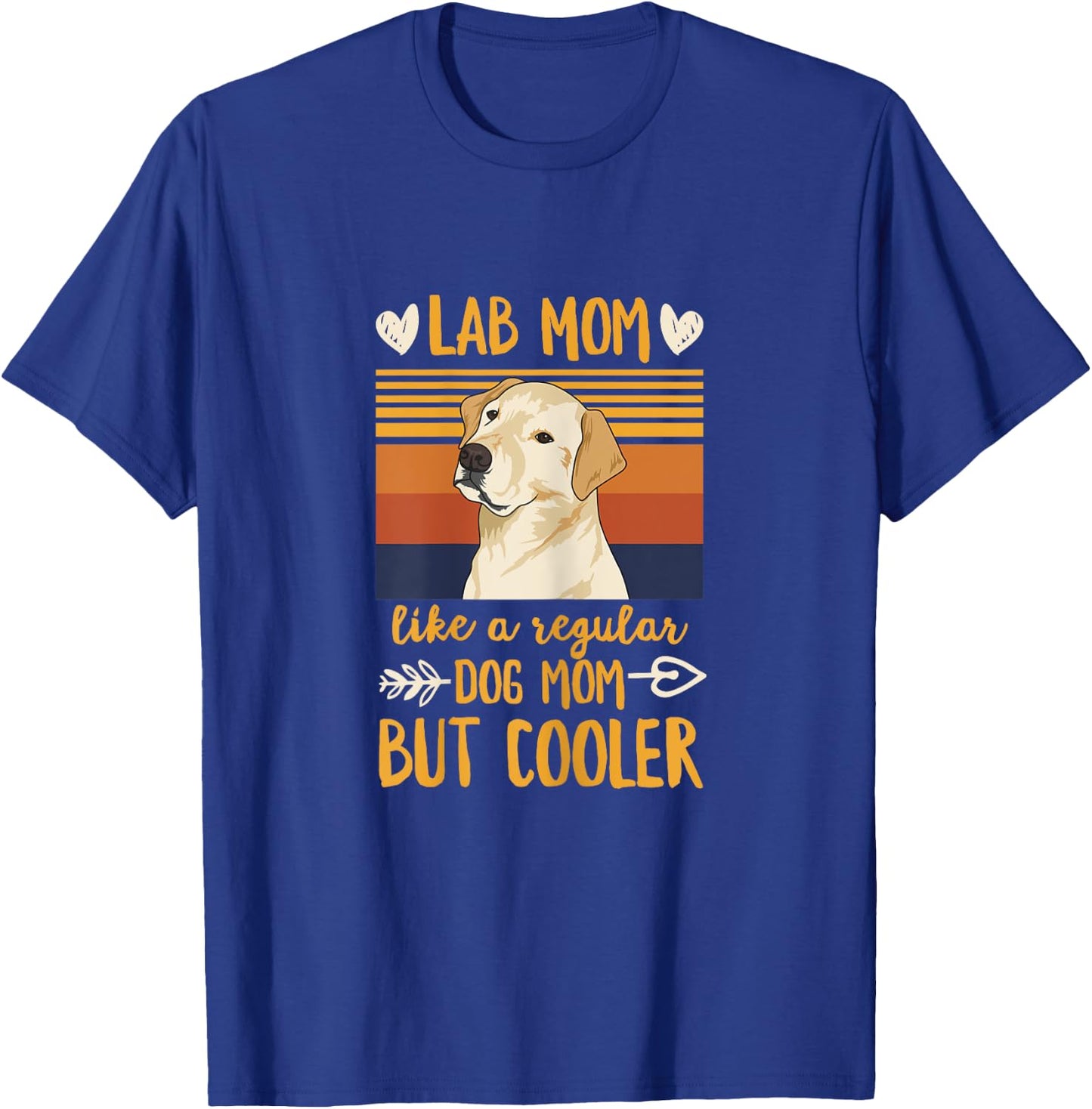 Dogs Design for a Yellow Lab Mom T-Shirt - T-Shirt | Royal