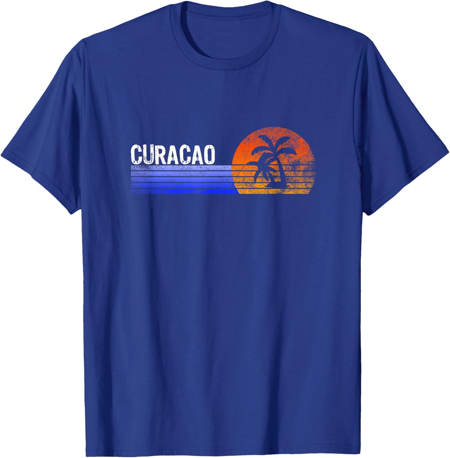 Curacao Vacation Retro Souvenir Sunset Vintage Trip Curacao T-Shirt - T-Shirt | Royal