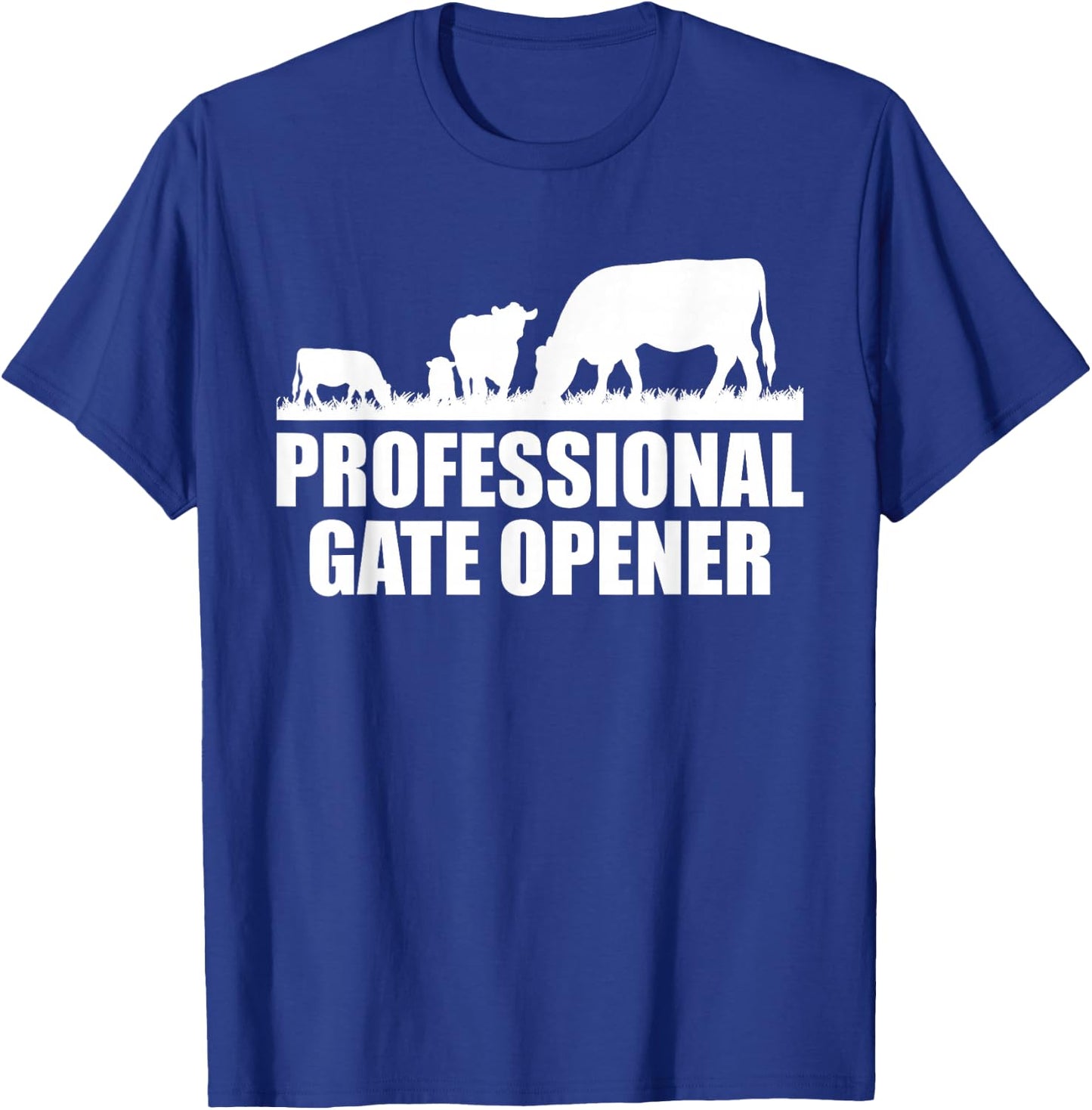 Professional Gate Opener Cow Apparel T-Shirt - T-Shirt | Royal
