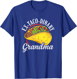 Taco Grandma Mexico Mexican Cinco De Mayo National Taco T-Shirt - T-Shirt | Royal