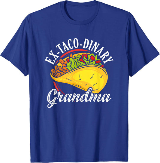 Taco Grandma Mexico Mexican Cinco De Mayo National Taco T-Shirt - T-Shirt | Royal