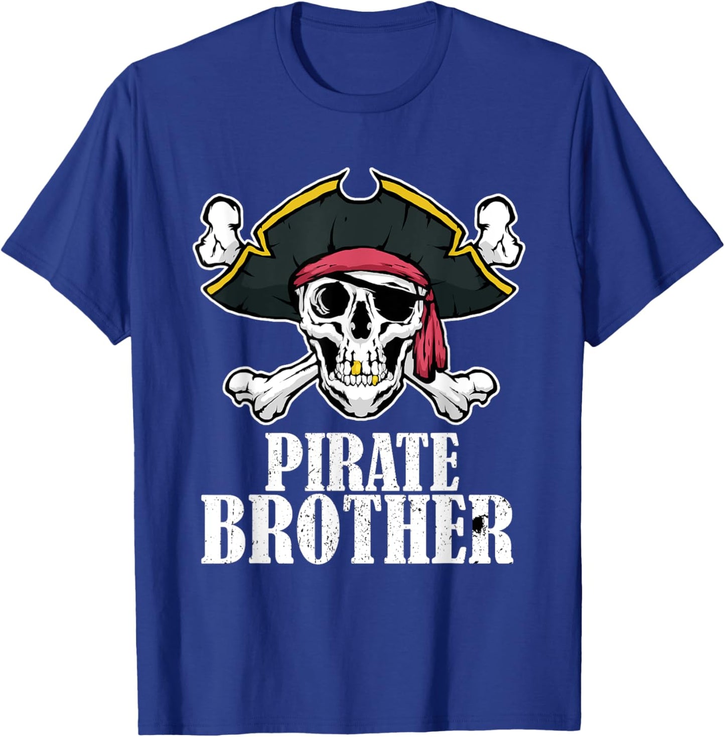 Pirate Brother Birthday Jolly Roger Flag Pirate Costume T-Shirt - T-Shirt | Royal