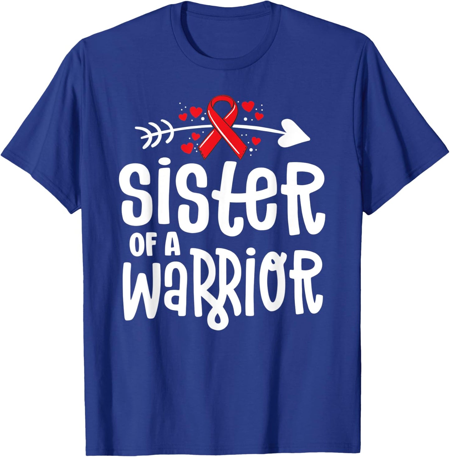 Sister Of A Warrior Family Pulmonary Embolism Awareness T-Shirt - T-Shirt | Royal